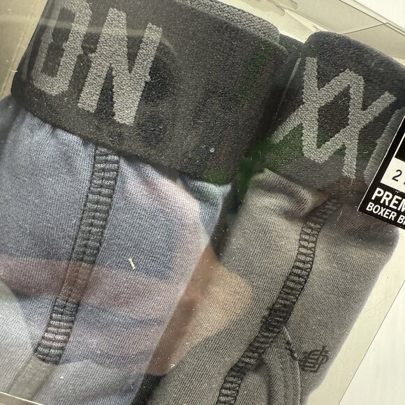 Dixxon 2 Pack Premium Boxer Briefs Men’s Underwear Size XLG Gray Blue New Sealed - Picture 3 of 5